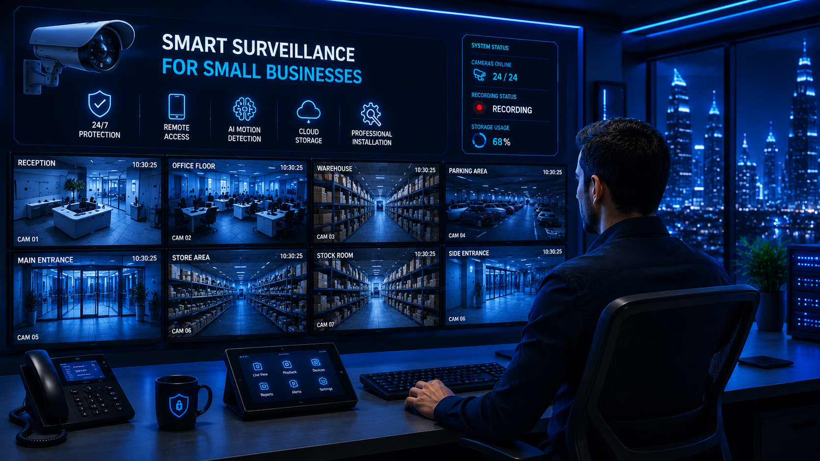 Best CCTV Camera Installation for Small Businesses in Dubai